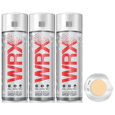 3X WRX Flat Creme Acrylic Spray Paint 400ml Spray Paint